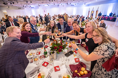 Guests at the 75th anniversary celebration dinner